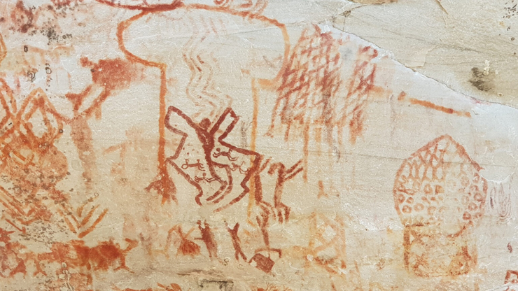 アマゾンで発見された古代壁画